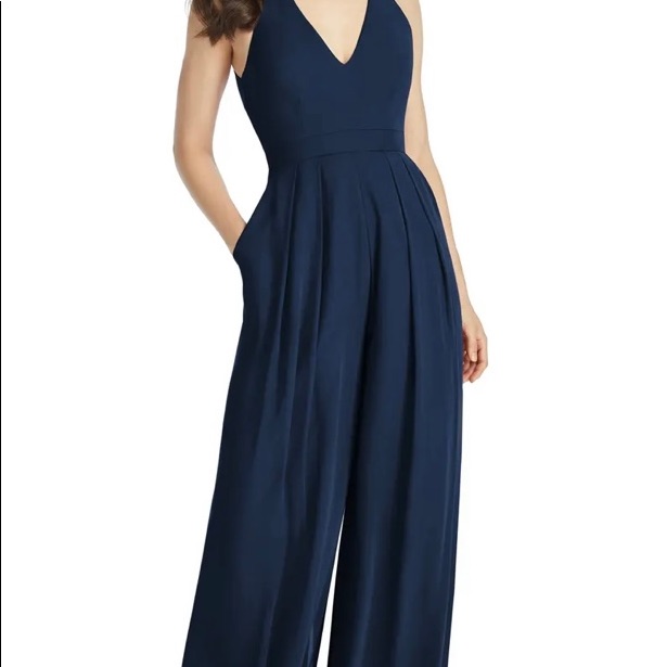 Arielle V-Neck Lux Chiffon Jumpsuit